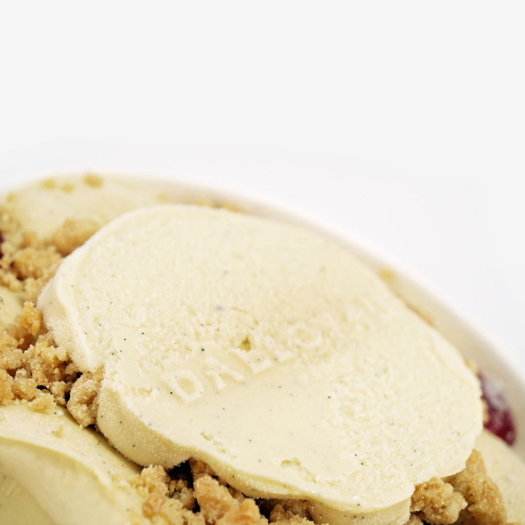 glace vanille fraise sablé breton dalloyau