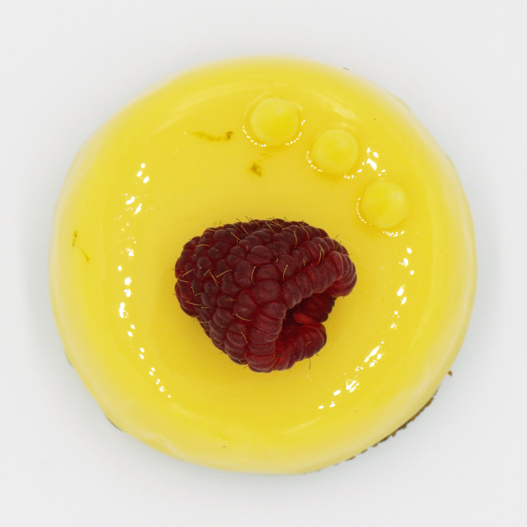 tarte passion framboise casse-noisette