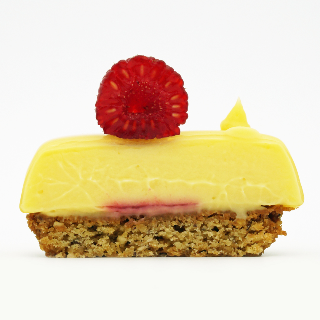 tarte passion framboise casse-noisette