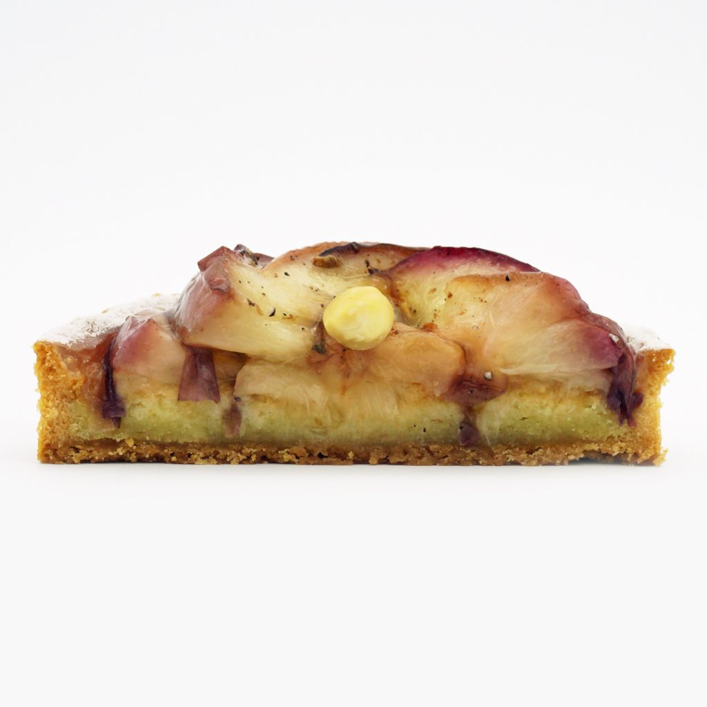 tarte aux pêches blanches carette