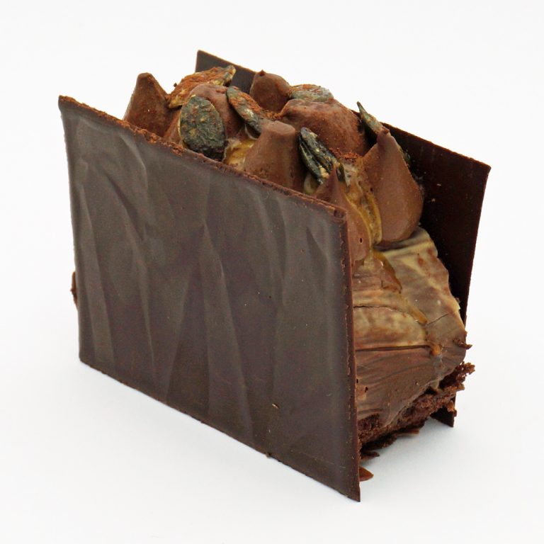 [Noël] Bûche Chocolat et Praliné aux Graines de Courge par La Mutinerie