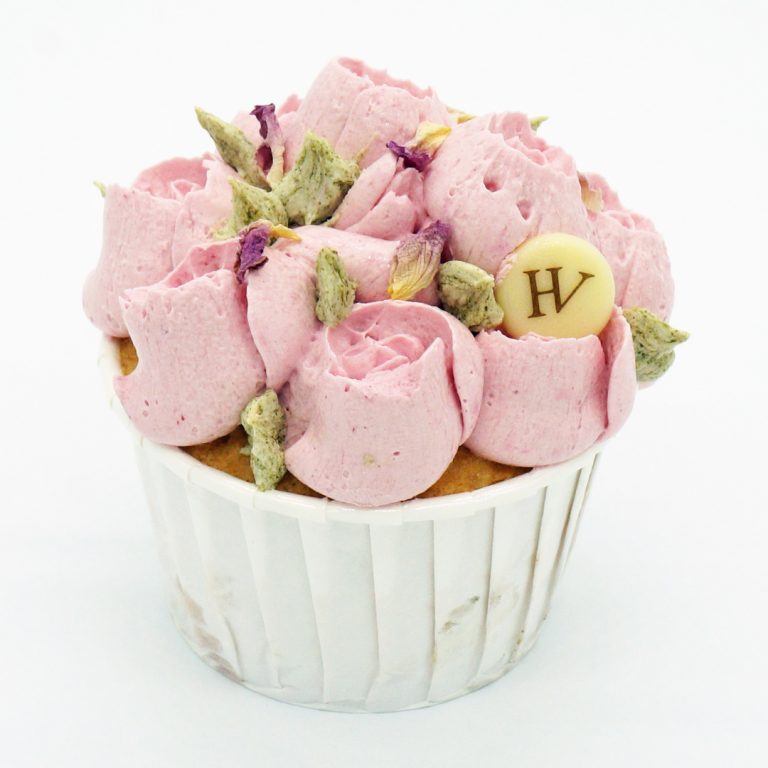 Cupcake Rose et Framboise par Hugo & Victor